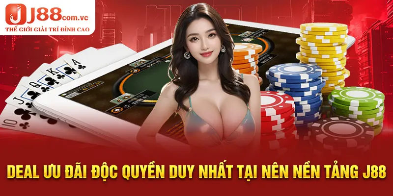 Deal ưu đãi độc quyền duy nhất tại nên nền tảng J88